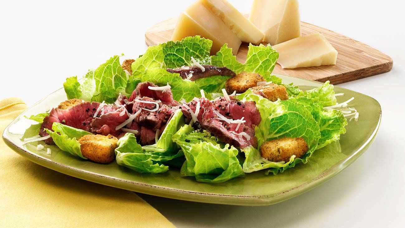 Parmesan Caesar Sirloin Salad